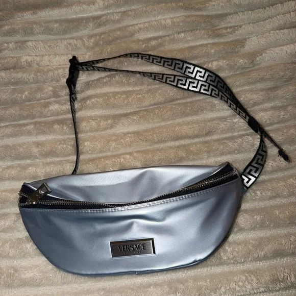 Versace Metallic Silver Waist Bag - Picture 1 of 3